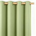 Muted Sage Solid Woven Grommet Curtain Panel