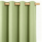 Muted Sage Solid Woven Grommet Curtain Panel