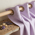 Soft Lavender Micro-Dot Grommet Curtain Panel